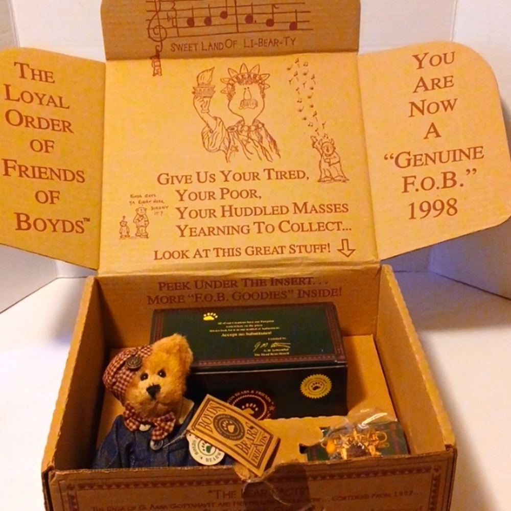 NIB 1998 2ND SET BOYD'S FOB EXCLUSIVE CLUB BOX 📦 RETIRED